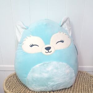 Rare New 16' Dabney Fox Cute Blue Fox Plush Toy Squishmallows